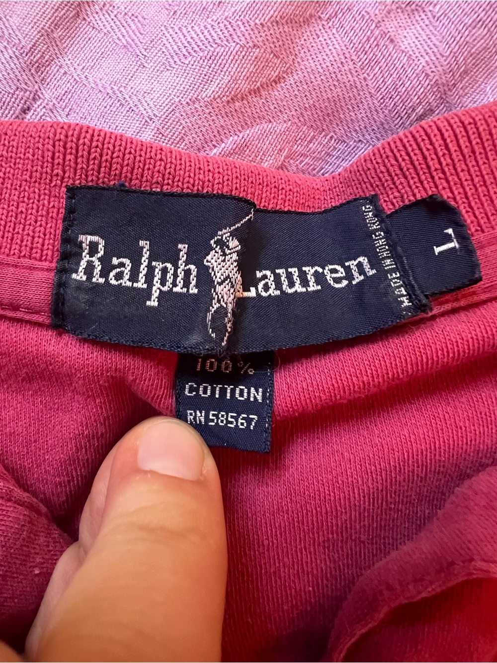 Vintage 90’s Ralph Lauren Pink Polo Shirt - Picture 3 of 5